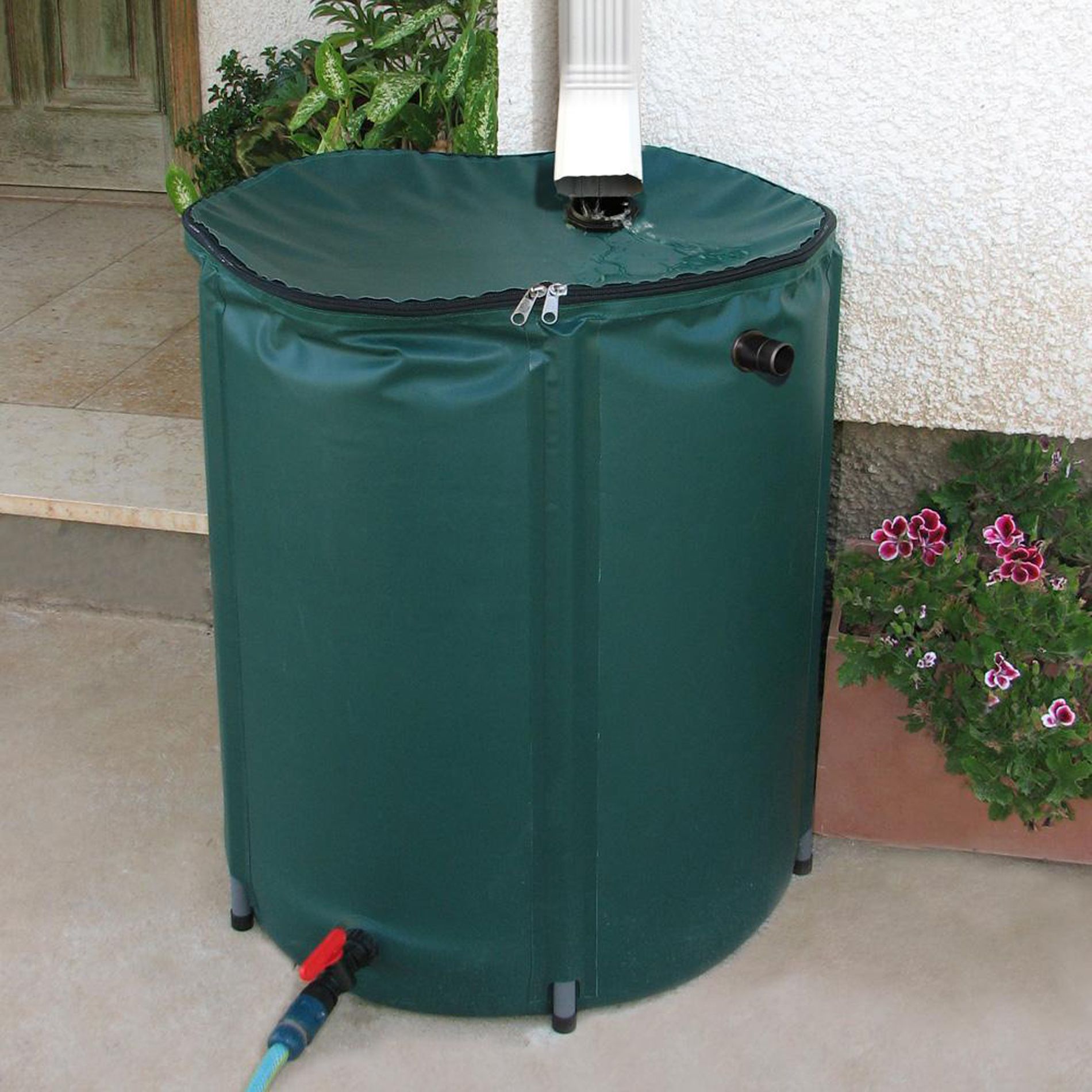 74 Gallon Collapsible Rain Barrel with Water Tap
